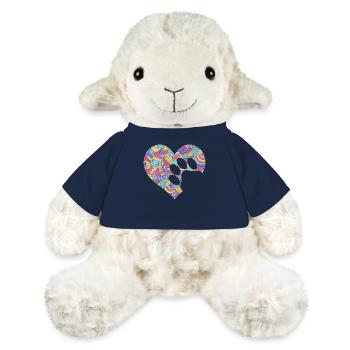 Colorful Paw Heart Fun Animal Pawprint Veterinary - MiniFeet® Sheep Annika - french navy - Front