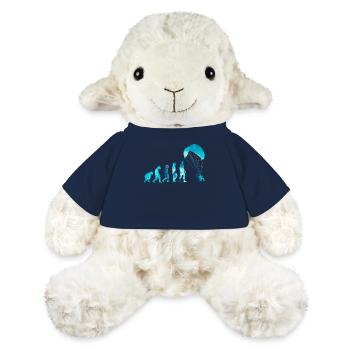 Évolution de la marche au paramoteur volant - Mouton en peluche Annika MiniFeet® - bleu marine - Devant