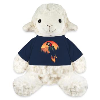 Perroquet Oiseau Ara Nature sauvage - Mouton en peluche Annika MiniFeet® - bleu marine - Devant