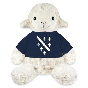 Bosnien Herzegowina Flagge BIH Bosna Bosanac - MiniFeet® Schaf Annika - French Navy - Vorne