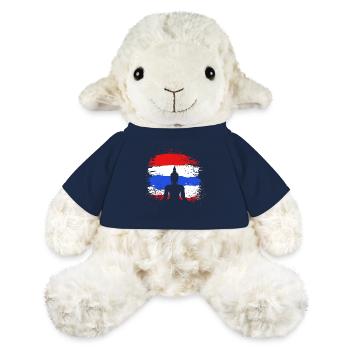Thaïlande - Mouton en peluche Annika MiniFeet® - bleu marine - Devant
