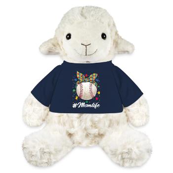 Baseball balle Puzzle Maman Vie Autisme Sensibilisation - Mouton en peluche Annika MiniFeet® - bleu marine - Devant