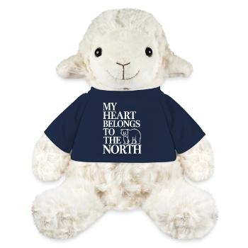 Mon cœur appartient au Nord - Souvenir Islande - Mouton en peluche Annika MiniFeet® - bleu marine - Devant