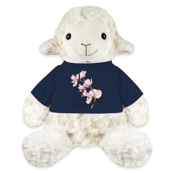 Pink Orchid Design for 1984 Births - MiniFeet® Sheep Annika - french navy - Front