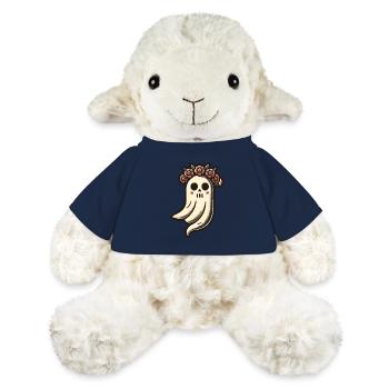 Amateur de fleurs fantôme drôle fleurs fantôme - Mouton en peluche Annika MiniFeet® - bleu marine - Devant