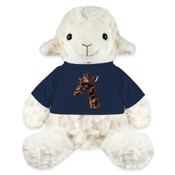 Girafe motif animal animal amoureux des écouteurs Art - Mouton en peluche Annika MiniFeet® - bleu marine - Devant