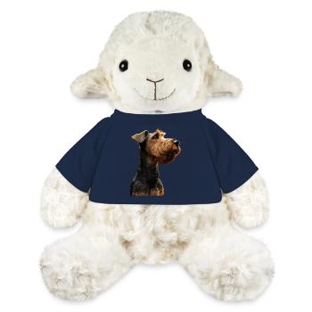 Airedale Terrier - Mouton en peluche Annika MiniFeet® - bleu marine - Devant