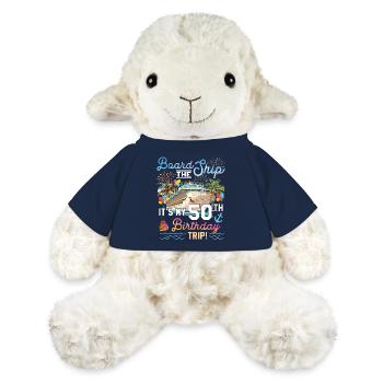 50th Birthday Cruise Ship Party Trip Fun Design - MiniFeet® Schaf Annika - French Navy - Vorne