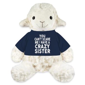 Tu ne peux pas me faire peur, j’ai une sœur folle - Mouton en peluche Annika MiniFeet® - bleu marine - Devant