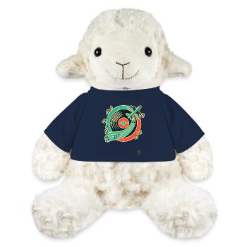 Retro Music & Travel Design "Plate & Airplane" - MiniFeet® Sheep Annika - french navy - Front