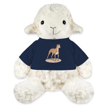 Whippet Englischer Windhund Geschenke - MiniFeet® Schaf Annika - French Navy - Vorne