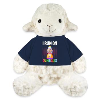 Machine à boules de gomme - Mouton en peluche Annika MiniFeet® - bleu marine - Devant
