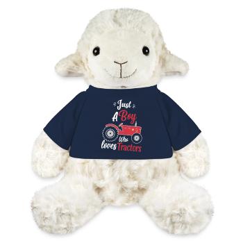 Tracteur Trekker Agriculteur Agriculteur Ferme Tracteur Champ - Mouton en peluche Annika MiniFeet® - bleu marine - Devant