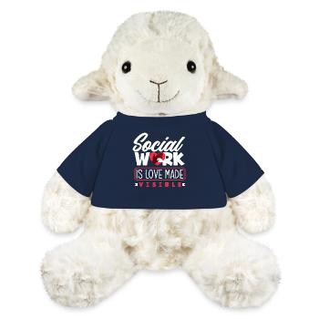 Soziale Arbeit Ist Liebe Sichtbar - MiniFeet® Schaf Annika - French Navy - Vorne