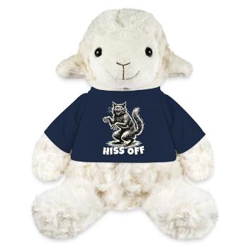 Déclaration effrayante de chat sifflant - Mouton en peluche Annika MiniFeet® - bleu marine - Devant