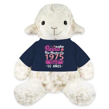 50 Years Birthday Gift Woman Made In 1975 - MiniFeet® Sheep Annika - french navy - Front