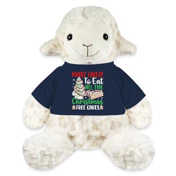 Most Likely To Eat All The Christmas Tree Cakes Co - MiniFeet® Schaf Annika - French Navy - Vorne
