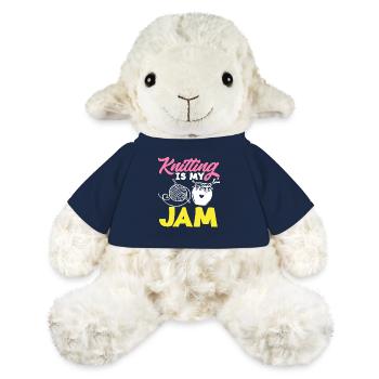 Le tricot est mon truc Wool And Jam - Mouton en peluche Annika MiniFeet® - bleu marine - Devant