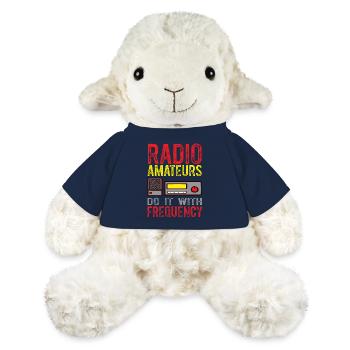 Radio Faites-le avec la fréquence Radio amateur - Mouton en peluche Annika MiniFeet® - bleu marine - Devant