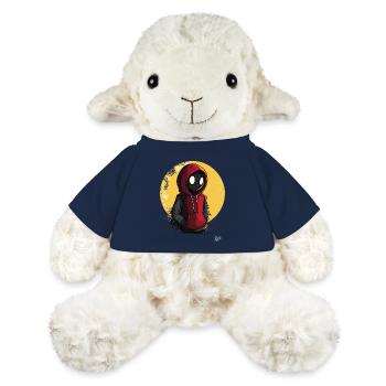 Mysteriöse Comic Figur im roten Hoodie - MiniFeet® Schaf Annika - French Navy - Vorne