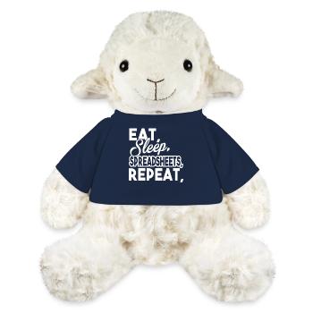 Accountant Eat Sleep Spreadsheets - MiniFeet® Sheep Annika - french navy - Front