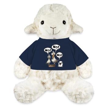 nee nein nö vielleicht später Spruch Lustig Fun - MiniFeet® Schaf Annika - French Navy - Vorne