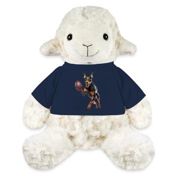 Doberman - Mouton en peluche Annika MiniFeet® - bleu marine - Devant