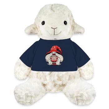 Weihnachtswichtel im Skandinavischen Stil - MiniFeet® Schaf Annika - French Navy - Vorne