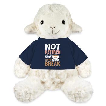Rente Ruhestand Not Retired Long Coffee Break - MiniFeet® Schaf Annika - French Navy - Vorne