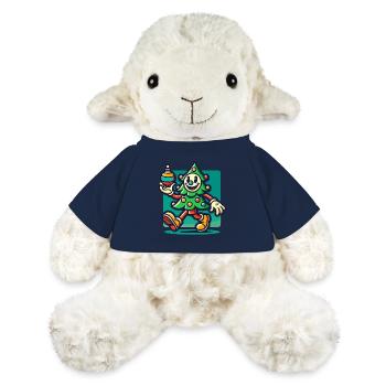 Merry Retro Christmas Tree Cartoon - MiniFeet® Sheep Annika - french navy - Front