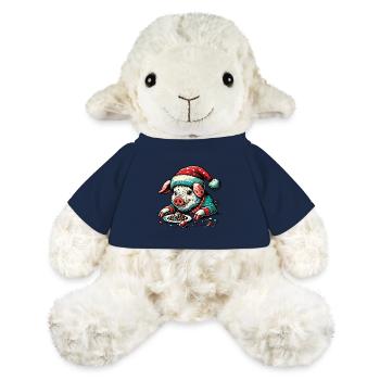 Cochon de Noël gourmand - Mouton en peluche Annika MiniFeet® - bleu marine - Devant