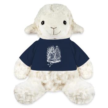 Sarcasme rusé Noël Horreur - Mouton en peluche Annika MiniFeet® - bleu marine - Devant