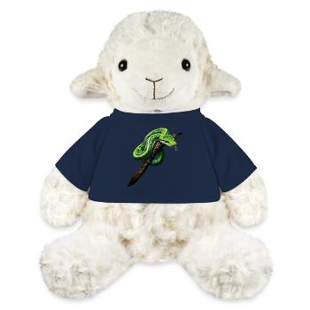 Arbre vert Python Serpents Amoureux Terrarium - Mouton en peluche Annika MiniFeet® - bleu marine - Devant