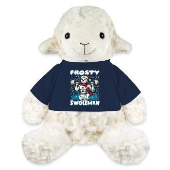 Frosty The Muscle Man Noël Fitness - Mouton en peluche Annika MiniFeet® - bleu marine - Devant