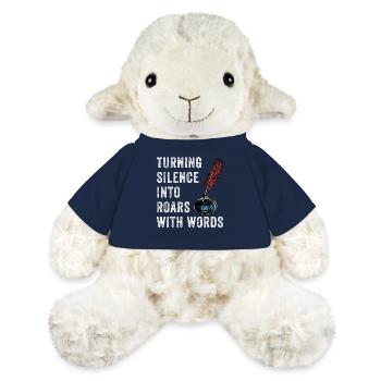 Poetry Slam Schriftsteller Poet Literatur Slam - MiniFeet® Schaf Annika - French Navy - Vorne