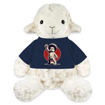 Baby in freedom pose - MiniFeet® Sheep Annika - french navy - Front