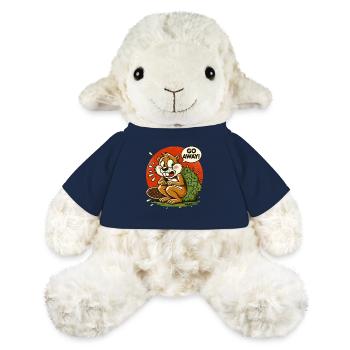 Eichhörnchen macht Pause hinter Busch, Geh weg! - MiniFeet® Schaf Annika - French Navy - Vorne
