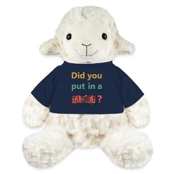 DID YOU PUT IN A TICKET – IT Admin PC Humor Witze - MiniFeet® Schaf Annika - French Navy - Vorne