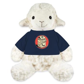 Conception de dessin animé amusante : Lait manquant - Mouton en peluche Annika MiniFeet® - bleu marine - Devant