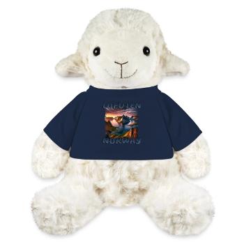 Lofoten Norway Grunge Fjord Sunset - MiniFeet® Sheep Annika - french navy - Front