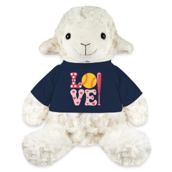 Softball Joueur de Softball Cadeau de Softball Mignon - Mouton en peluche Annika MiniFeet® - bleu marine - Devant