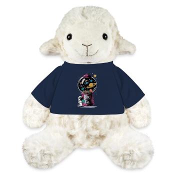 Machine à chewing-gum astronaute planète univers - Mouton en peluche Annika MiniFeet® - bleu marine - Devant