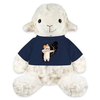 Sagittarius Zodiac Sloth with Bow and Arrow - MiniFeet® Sheep Annika - french navy - Front