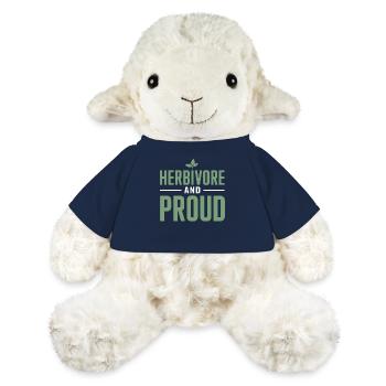 Fier herbivore : végétalien et végétarien - Mouton en peluche Annika MiniFeet® - bleu marine - Devant