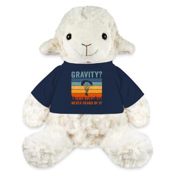 Hilarious Paramotor Gravity Meme - MiniFeet® Sheep Annika - french navy - Front