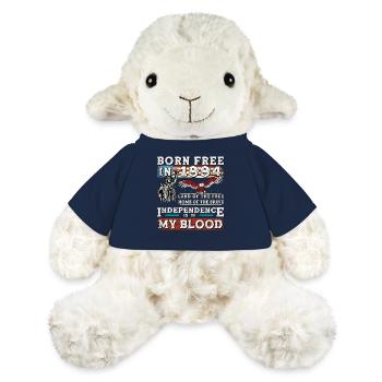 Né libre en 1994 - 31 ans de patriotisme, - Mouton en peluche Annika MiniFeet® - bleu marine - Devant