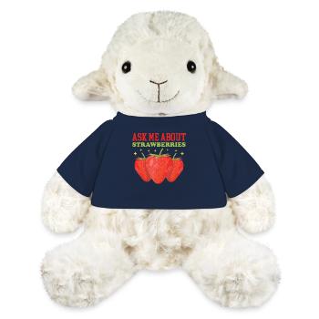 Erdbeeren Strawberry Erdbeere Geschenk - MiniFeet® Schaf Annika - French Navy - Vorne