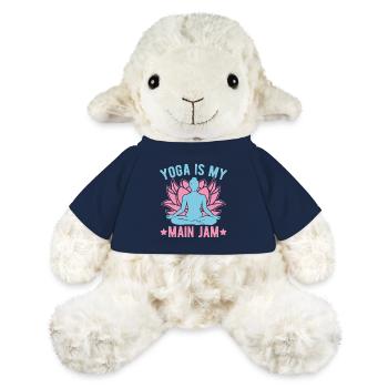 Le yoga est ma confiture principale Funny Yoga - Mouton en peluche Annika MiniFeet® - bleu marine - Devant