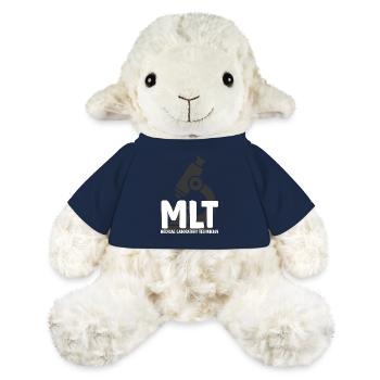 Technicien de laboratoire médical drôle MLT médical - Mouton en peluche Annika MiniFeet® - bleu marine - Devant