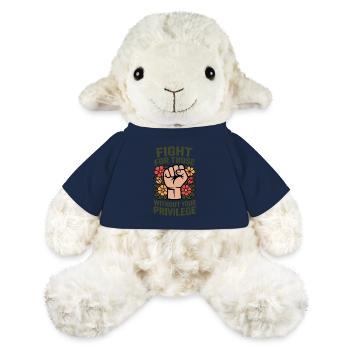 Lutte pour le poing des fleurs sans privilèges - Mouton en peluche Annika MiniFeet® - bleu marine - Devant